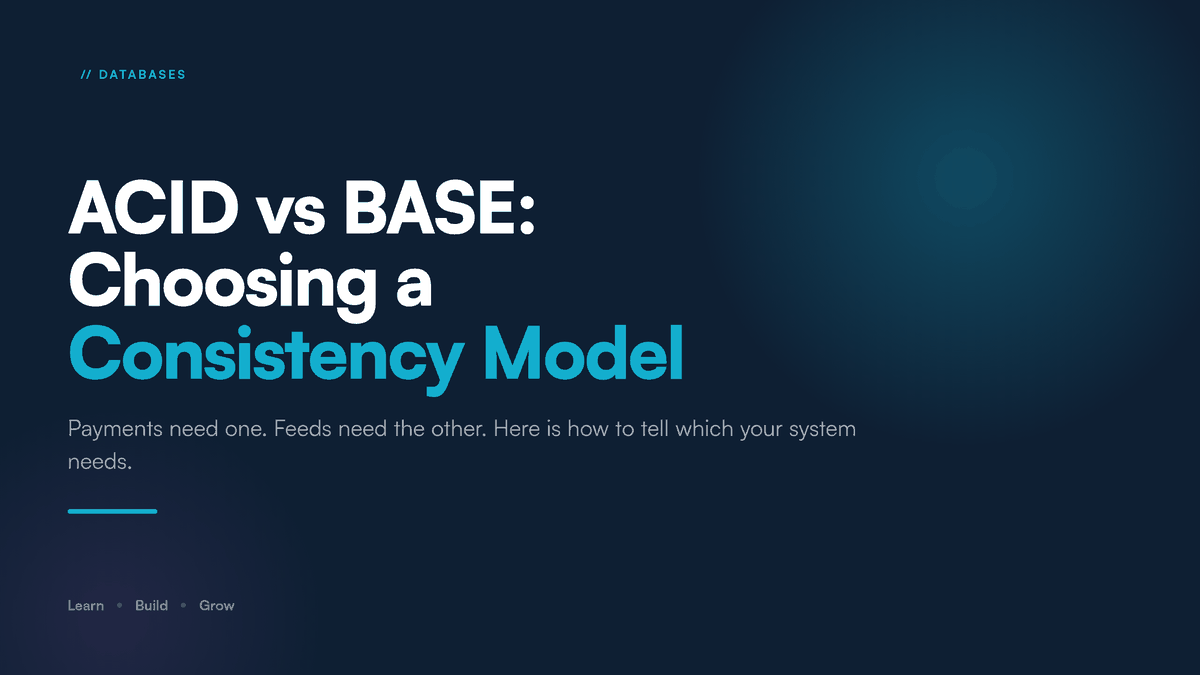 ACID vs BASE: Choosing a Database Consistency Model