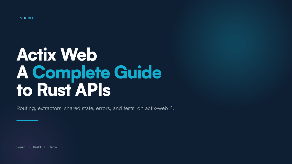 Actix Web: A Complete Guide to Building Rust APIs