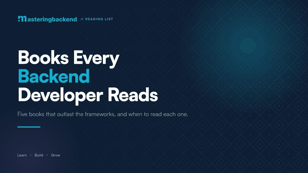 The Best Books Every Backend Developer Should Read
