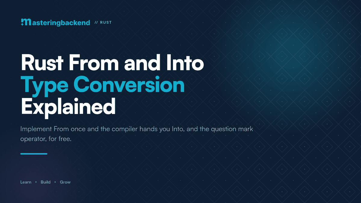 Rust From and Into Traits: How Type Conversion Works